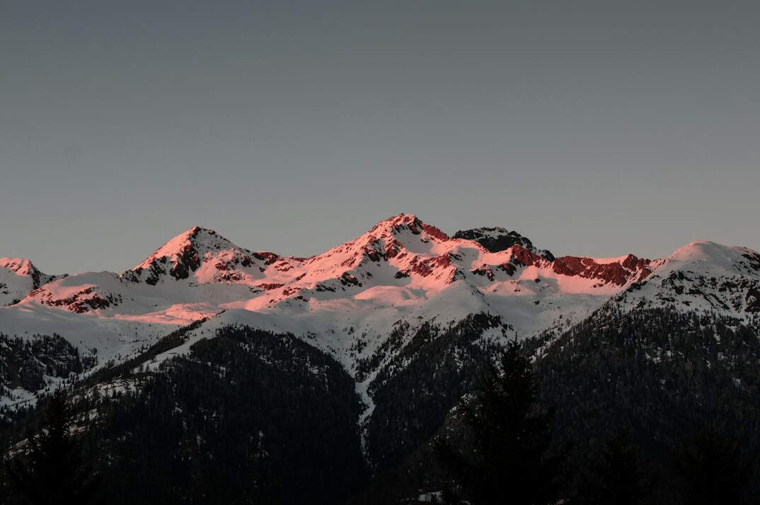 sunrise over mountains