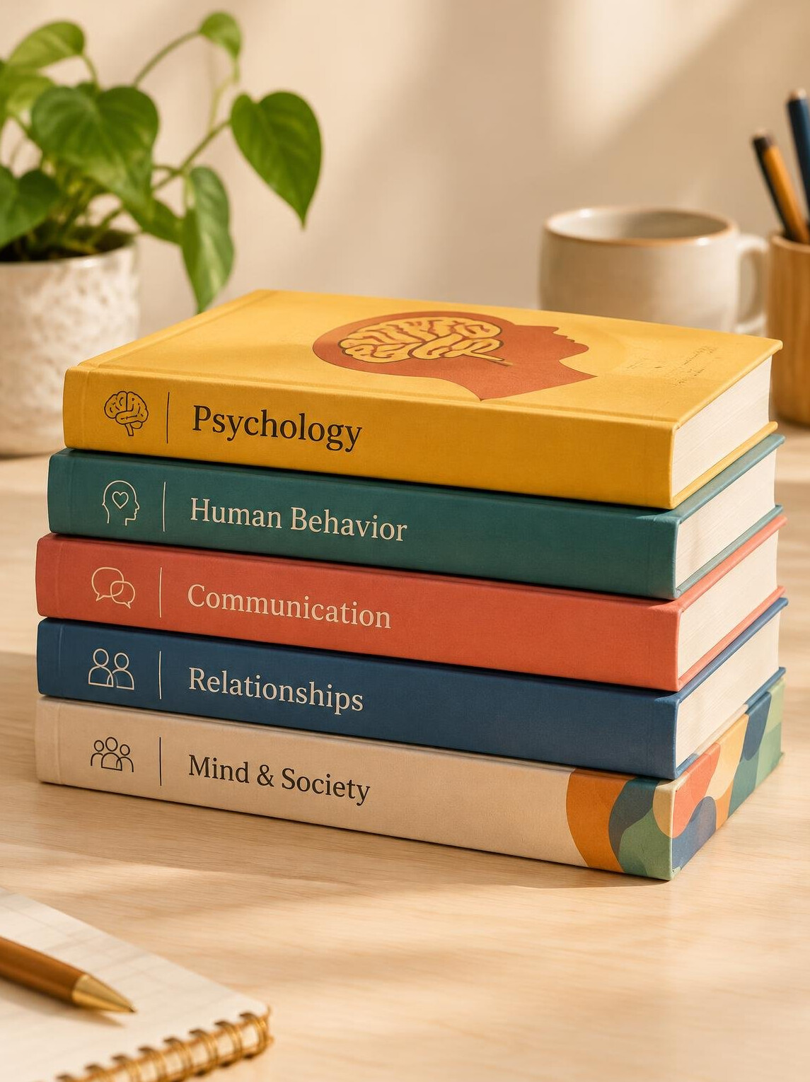 Stack of colorful books