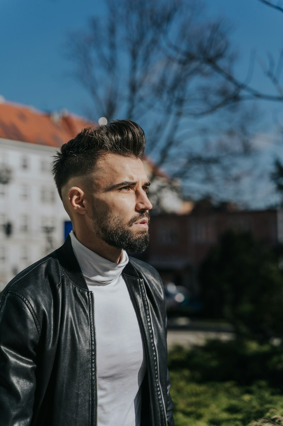 Portrait of a confident man with short beard